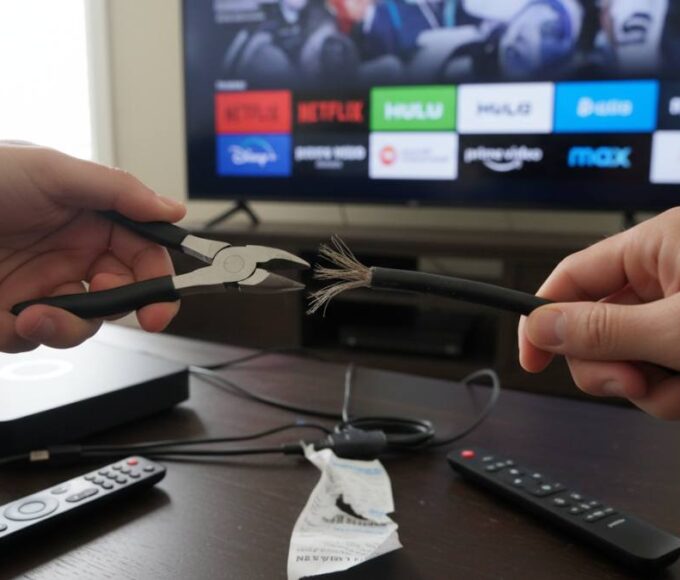 Cutting Cable TV Cord