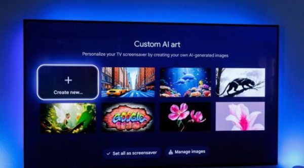 AI Screensavers for Google TV