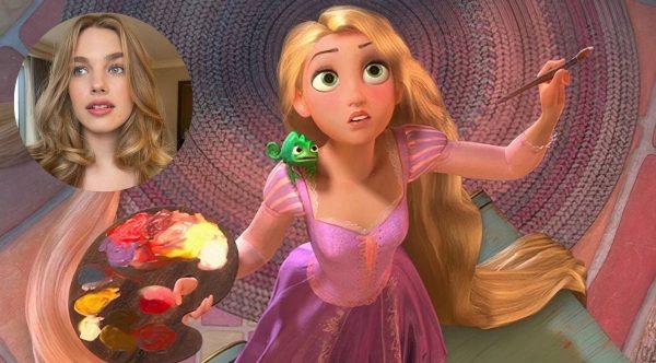 Australian actress Teagan Crof as Rapunzel in the live action adaptation of Disney's 'TANGLED'