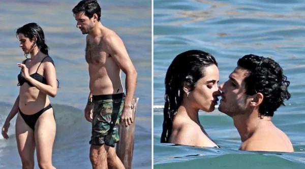 Camila Cabello and her boyfriend Henry Junior Chalhoub in Ibiza, Spain