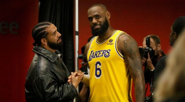 Drake with LeBron James