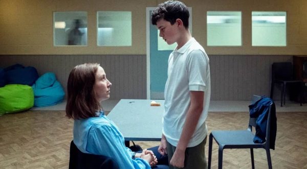 Erin Doherty and Owen Cooper in Adolescence