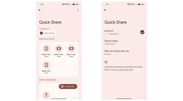 Google Updates Quick Share With New Send and Receive Modes