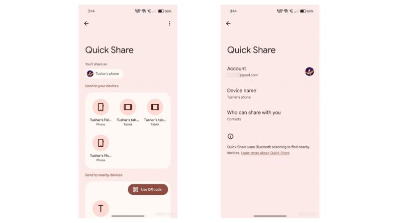 Google Updates Quick Share With New Send and Receive Modes