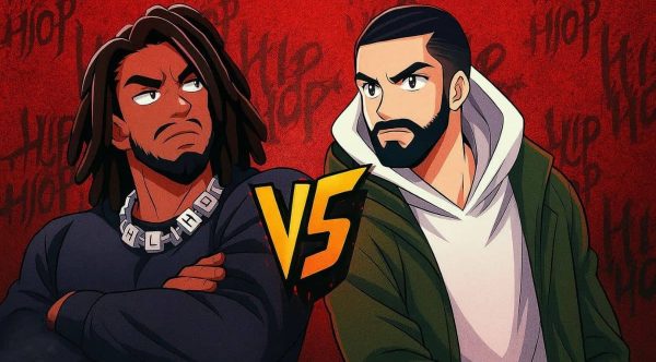 Kendrick Lamar vs Drake Anime Poster