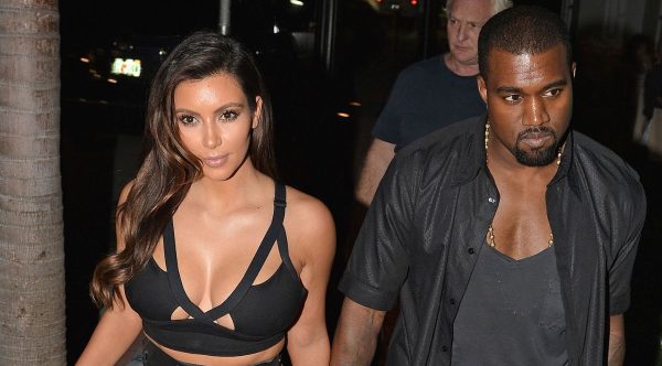 Kim Kardashian with Kanye West