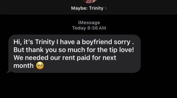 Man Leaves $1,000 Tip for Waitress, Learns She Paid Boyfriend's Rent