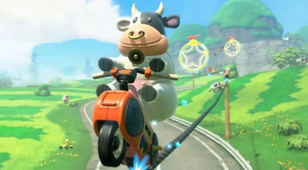 Mario Kart World Moo Moo Cow