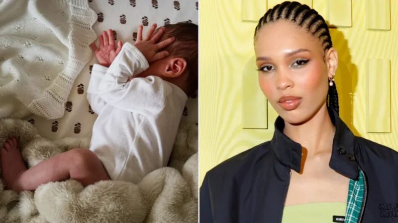 Nara and Lucky Smith's newborn daughter