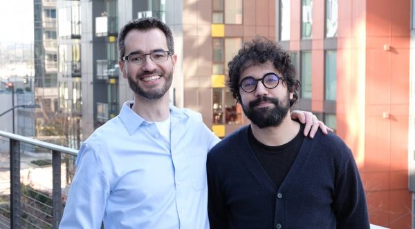 Oumi co-founders Manos Koukoumidis, left, and Oussama Elachqar