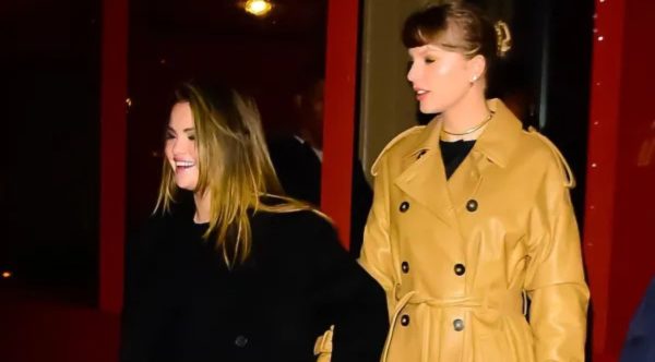 Selena Gomez and Taylor Swift in December 2023