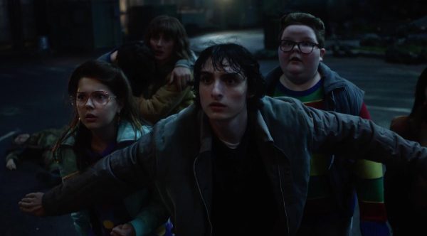 Stranger Things Season 5 ― Mike Guarding Kids from Demogorgons