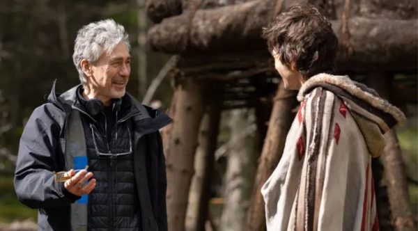 Tony Gilroy and Diego Luna on the set of 'Andor'