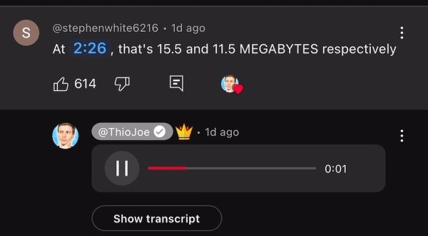 YouTube - Voice Replies for Comments